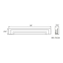 Modern Forms WS-70538 Margin 1-lt 38" LED Vanity Light