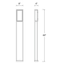 Modern Forms WS-W73660 Framed 2-lt 60" Tall LED Outdoor Wall Sconce