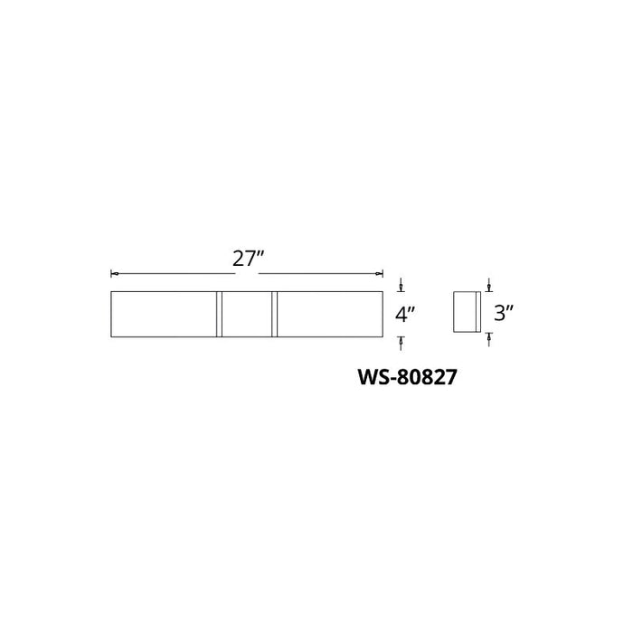 Modern Forms WS-80827 Vigo 27" Tall LED Vanity Light