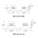 dweLED WS-W15708 Sodor 8" LED Outdoor Wall Sconce