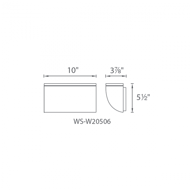 WAC WS-W20506 Scoop 16W LED Indoor/Outdoor Wall Mount