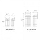 dweLED WS-W26716 Nest 16" Tall LED Outdoor Wall Sconce