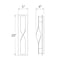 Modern Forms WS-W5620 Twist 2-lt 20" Tall LED Outdoor Wall Light