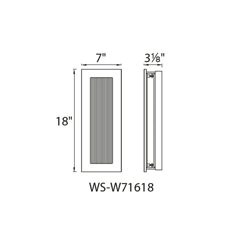 Modern Forms WS-W71618 Oath 1-lt 18" LED Outdoor Wall Sconce