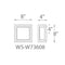 Modern Forms WS-W73608 Framed 1-lt 8" LED Outdoor Wall Sconce