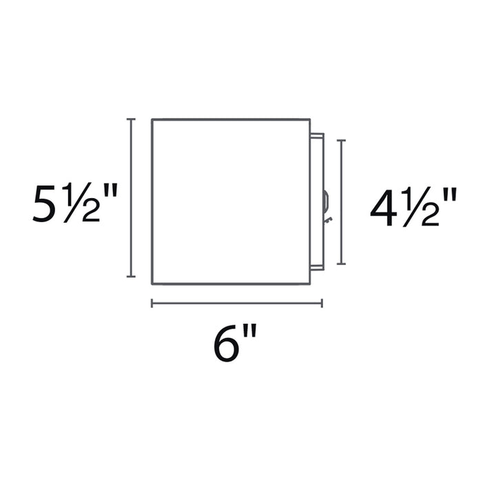 Modern Forms WS-W9201 Bloc 1-lt 6" LED Outdoor Wall Sconce