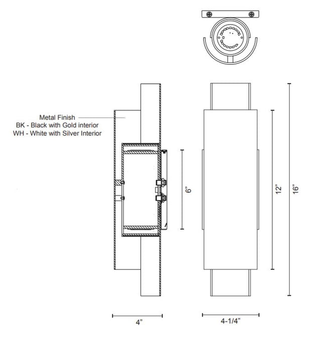 Kuzco WS41216 Dela LED Wall Sconce