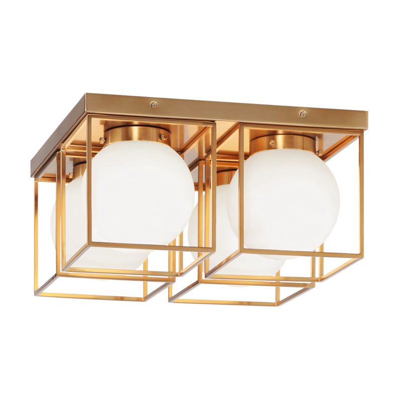 Matteo X03804 Squircle 4-lt 15" Flush Mount
