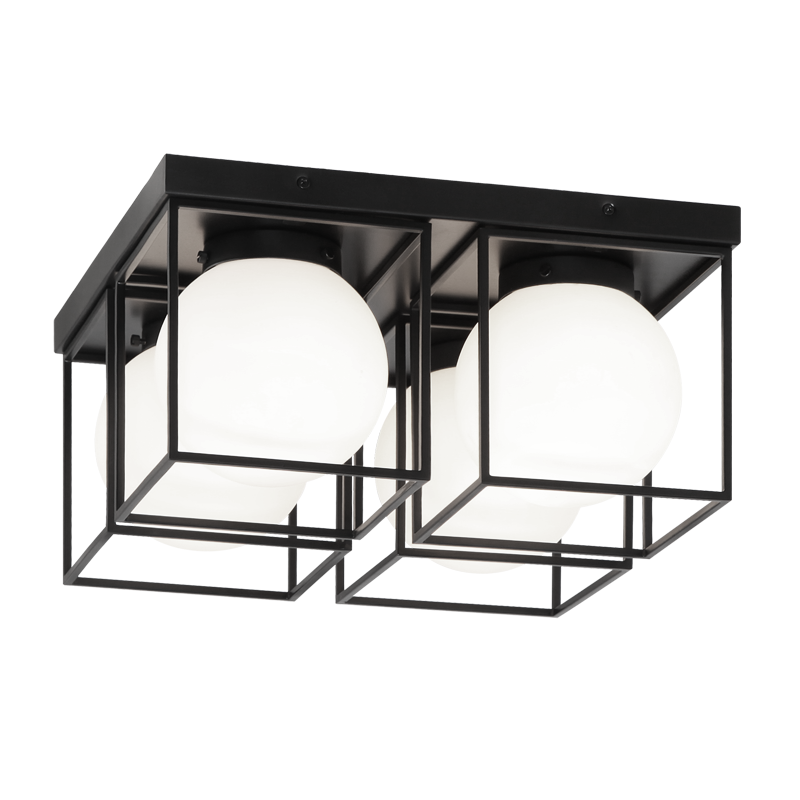 Matteo X03804 Squircle 4-lt 15" Flush Mount