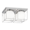 Matteo X03804 Squircle 4-lt 15" Flush Mount