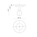 Matteo X54901 Kasa 1-lt 5" Flush Mount