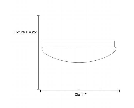 Access 20780 Catch 1-lt LED Dimmable Flush Mount - Small